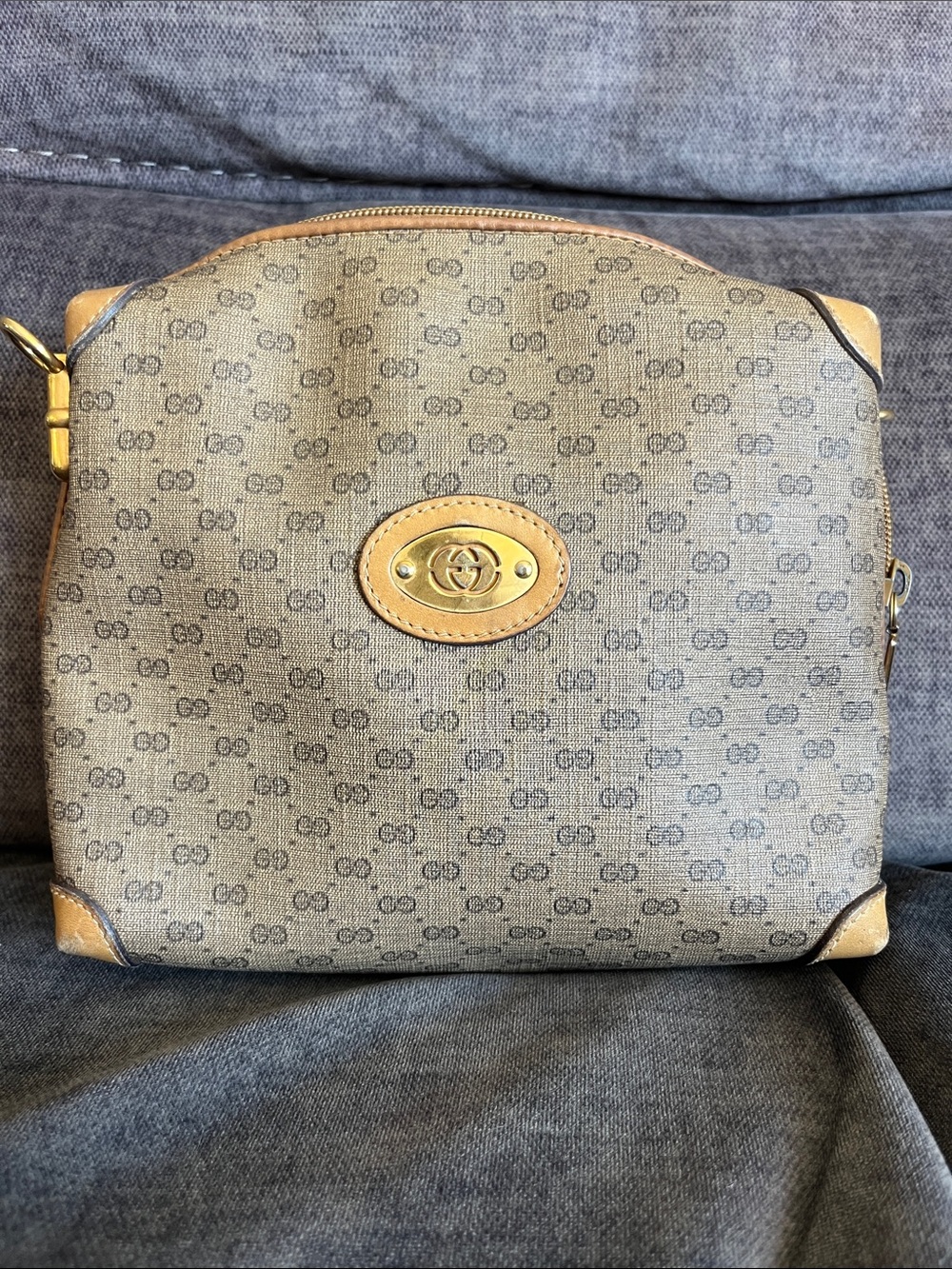 Authentic vintage Gucci Micro GG pouch bag - no strap